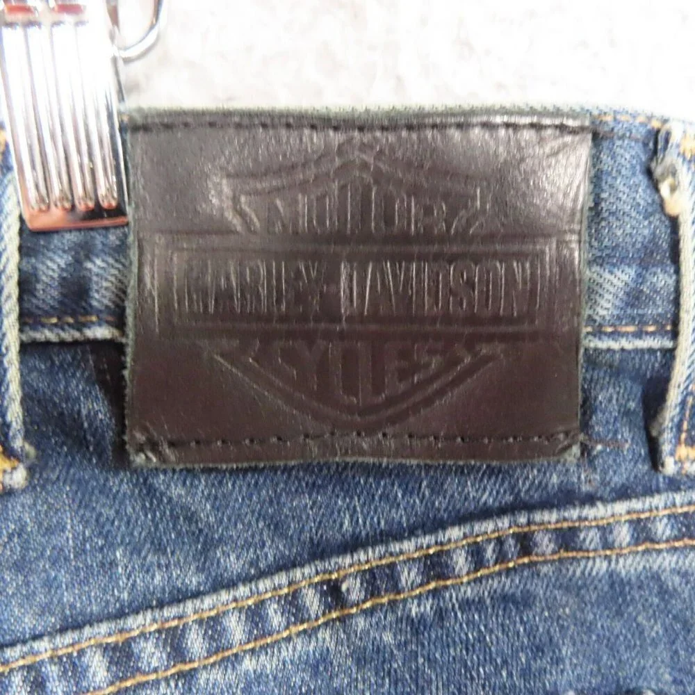 Harley-Davidson Genuine Motor Clothes Jeans Mens 38 x 30‎ Blue Relaxed Straight
